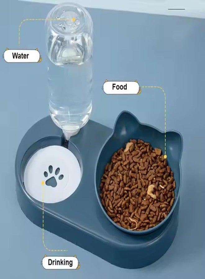 KittuPet 2-in-1 Pet Feeding Solution - Food & Water Feeder Bowl with Non-Slip Design - Image 2